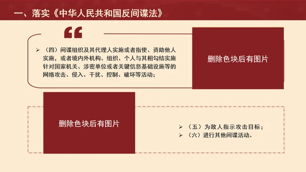 保密警示教育课堂反奸防谍人人有责PPT