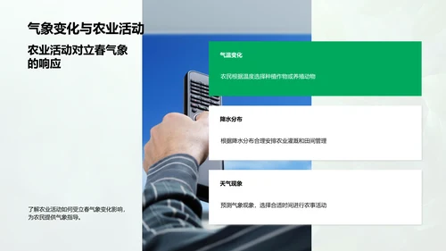 立春气候解读PPT模板