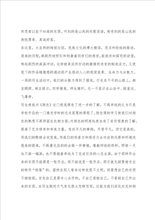美术教师实习报告范本参考
