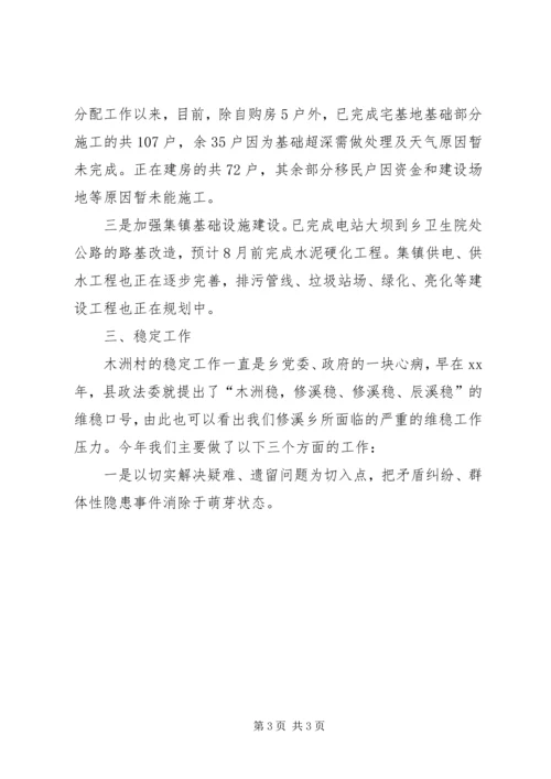 乡镇某年度上半年工作情况汇报_1.docx