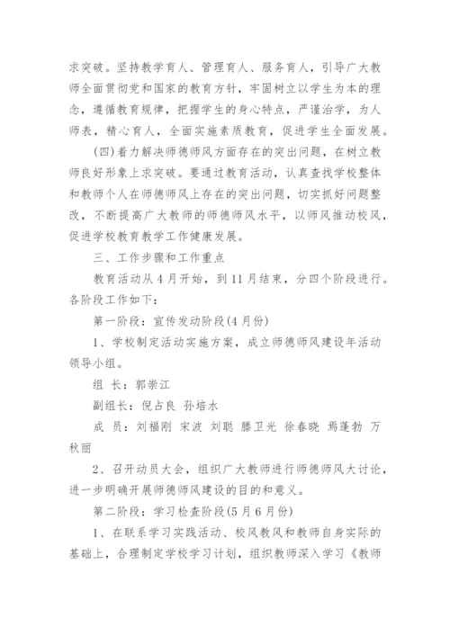 师德师风建设长效机制实施方案.docx