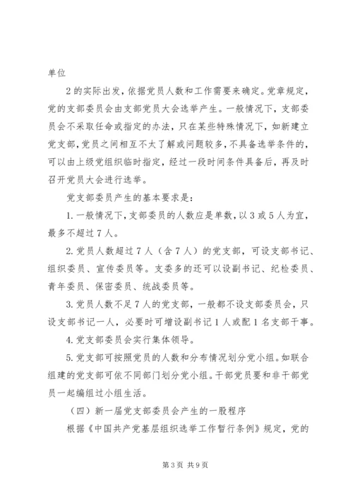 成立新党支部及支部委员会的工作程序_1.docx