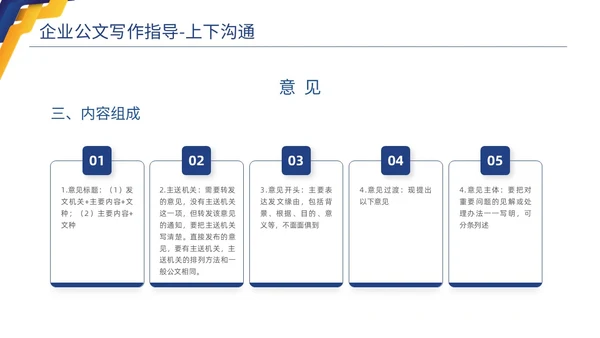 蓝色黄色商务简约高品质企业公文写作培训课件PPT