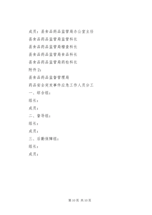 药品安全突发事件应急预案 (6).docx