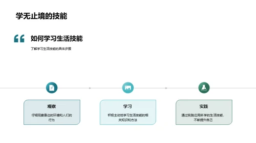 掌握生活技能