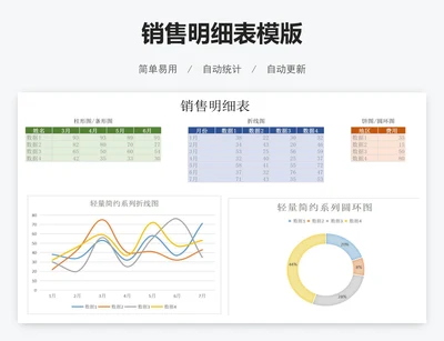 销售明细表模版