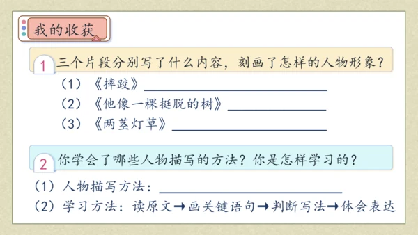 【核心素养】部编版语文五年级下册-13.人物描写一组 第2课时（课件）