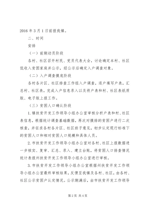 乡镇贫困人口精准识别工作方案.docx