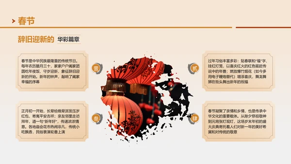 黄色国风邂逅非遗文化之旅PPT模板