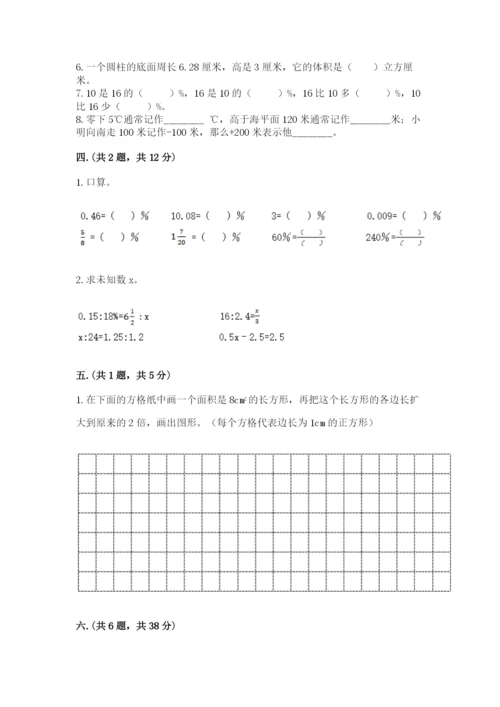 小学数学六年级下册竞赛试题精品【名校卷】.docx