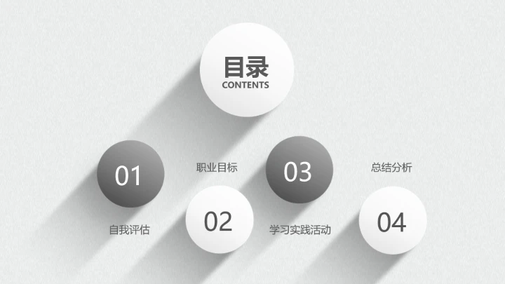 黑白简约计算机科学与技术专业大学生职业生涯规划展示