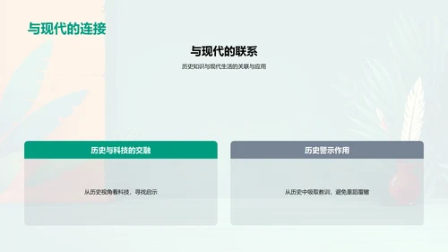 历史影响深探PPT模板