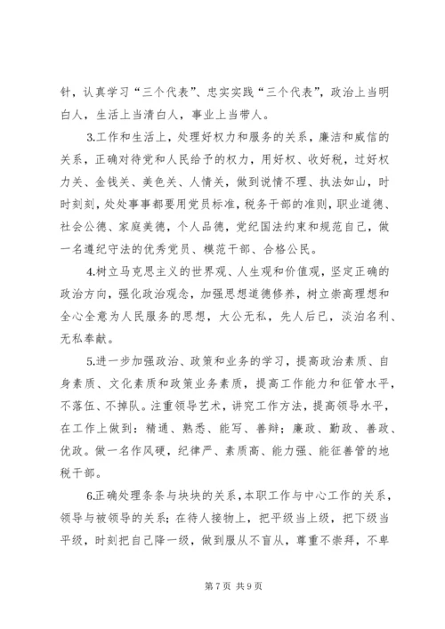 地税分局副局长自荐报告 (2).docx