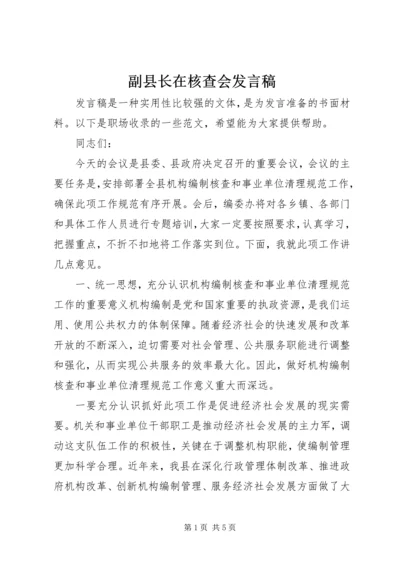 副县长在核查会发言稿.docx