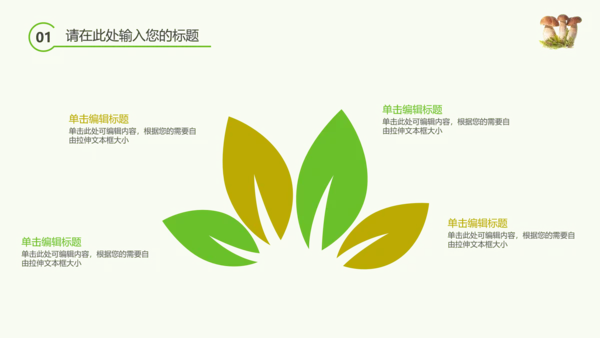 绿色植物野生菌类生长动态ppt