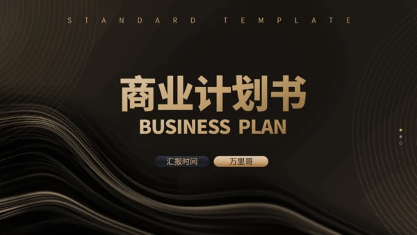 大气硬实力商业项目计划书通用PPT模板