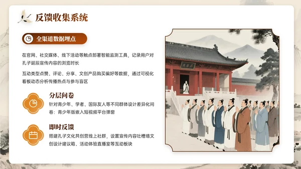 深棕色系关于孔子诞辰文化宣传主题PPT模板