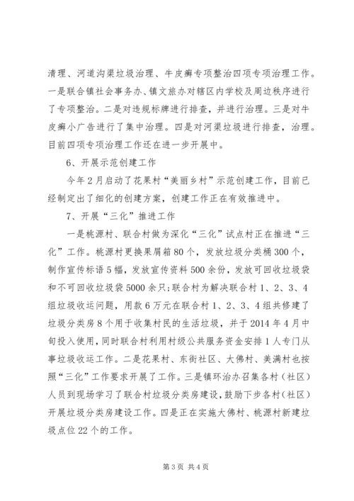 乡镇环治办半年工作总结.docx