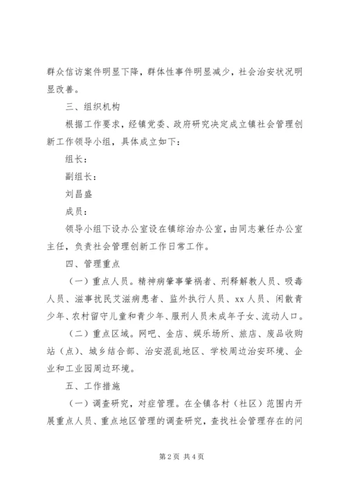 乡镇社会管理创新方案.docx