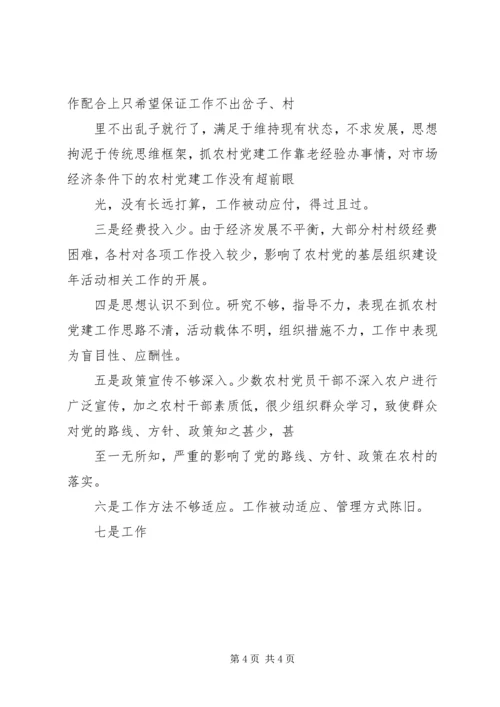 对当前农村基层党组织建设的调研报告 (4).docx