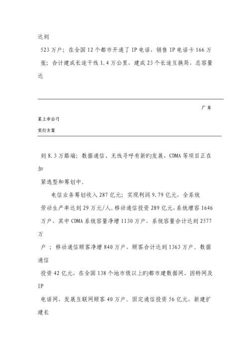 企业营销总代理实施专题方案.docx