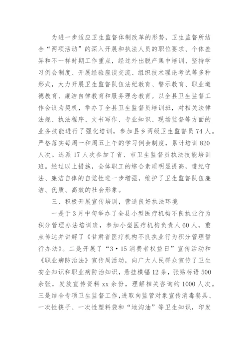 卫生监督工作总结_2.docx