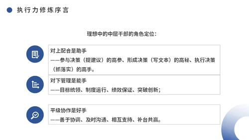 中层干部培训之执行力培训课件通用PPT模板