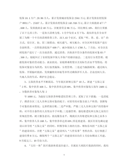 精编之民政局年度工作总结范文.docx