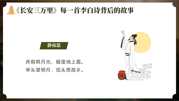 长安三万里通用PPT模板
