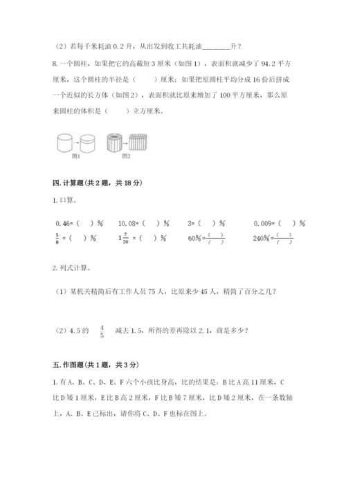 冀教版六年级下册数学 期末检测卷含完整答案（易错题）.docx