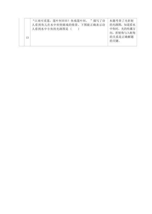 人教版八上《光现象》 作业设计(8课时) (5)
