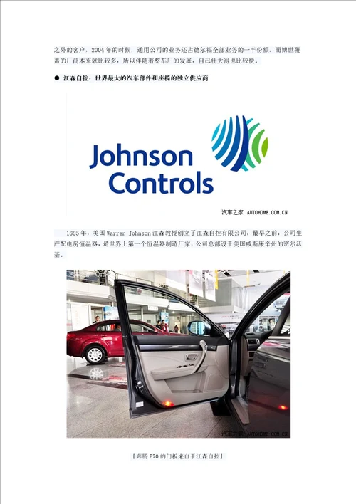 六个著名零部件供应商简介