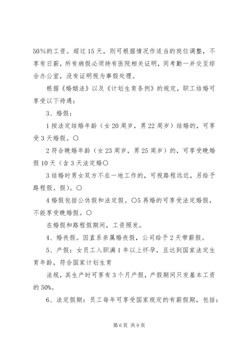 人力资源管理制度精编.docx