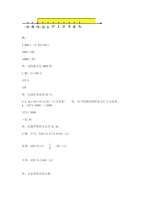 洛阳市小学数学小升初试卷及参考答案（达标题）.docx