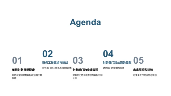 财务中期业绩汇报PPT模板