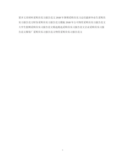 精编之酒店采购员实习报告范文总结.docx