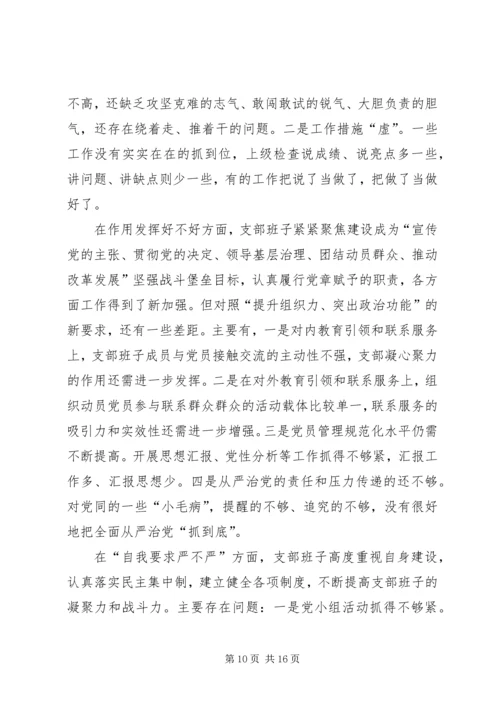 【党支部宣传委员XX年组织生活会对照发言材料】党支部宣传委员.docx