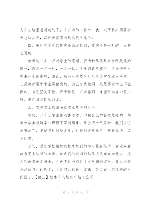 校本个人培训总结怎么写.docx