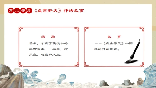 中国民间神话传说盘古开天通用PPT模板