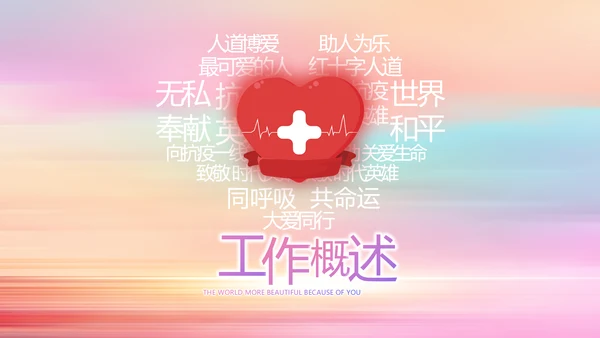唯美风国际护士节护士工作总结PPT
