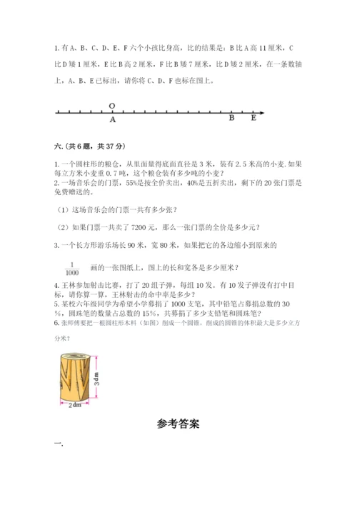 六年级毕业班数学期末考试试卷精品（满分必刷）.docx