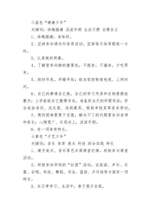 示范小学 “七彩少年”评价实施方案.docx
