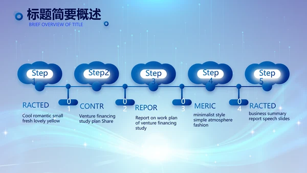 蓝色签约仪式启动大会战略合作策划PPT模板