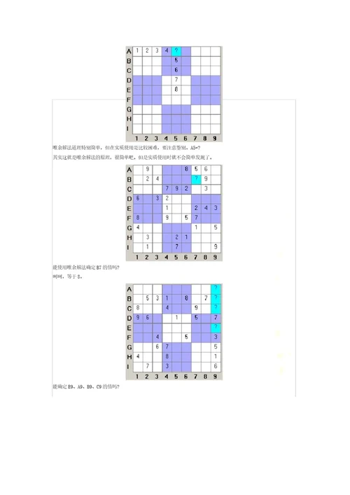 数独解题方法计划大全