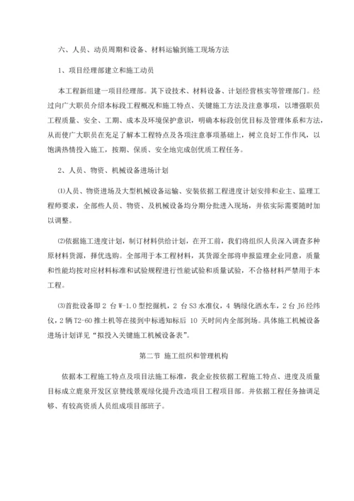 绿化工程施工组织设计样本.docx