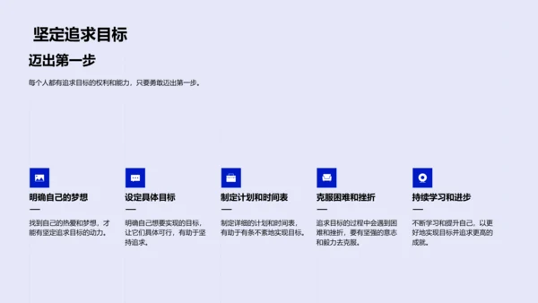 学习目标与积极态度PPT模板