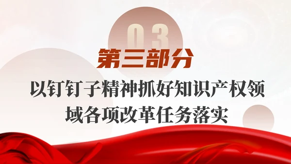 二十届三中全会进一步深化知识产权领域改革为中国式现代化提供有力支撑PPT课件