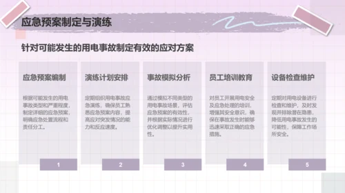 兔崽子紫色卡通风用电安全通用模版