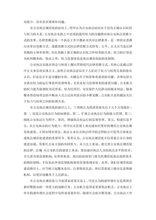 公安执法规范化研究.docx