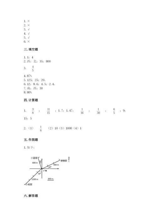 六年级数学上册期末考试卷附参考答案【综合题】.docx